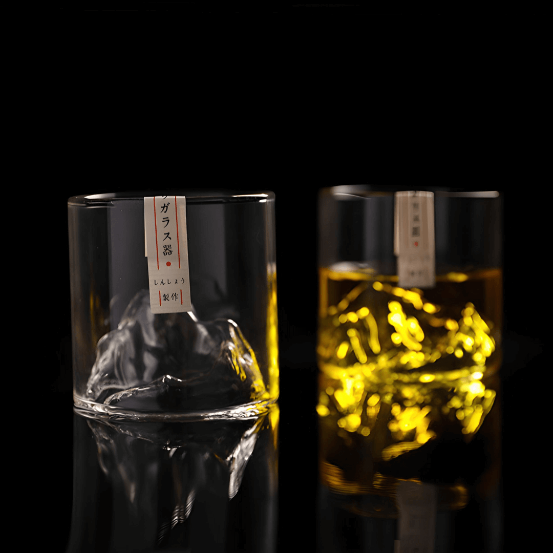 Mount Fuji Japanese crystal whisky glass – detail view 6