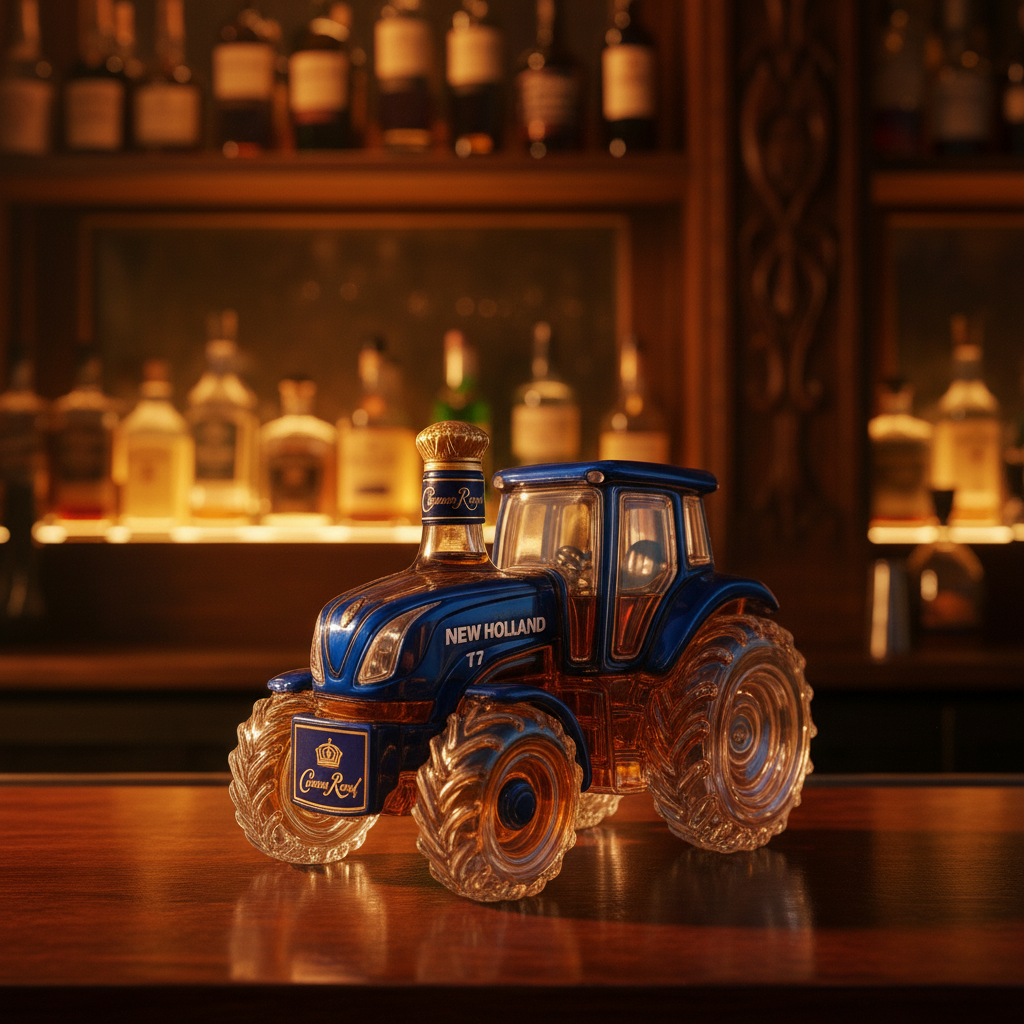 New Holland T7 whisky decanter – detail view 6