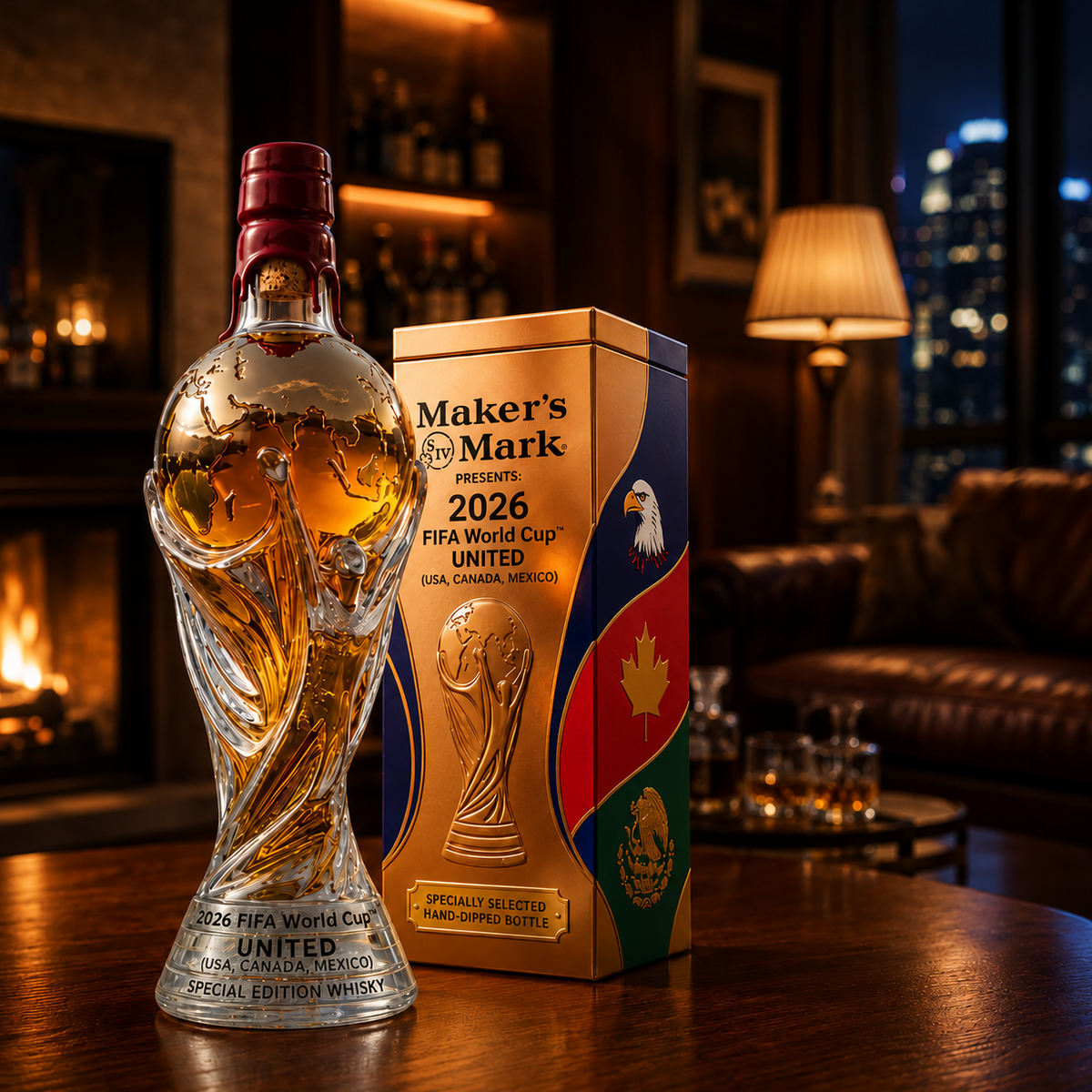2026 World Cup Edition whisky decanter – detail view 3
