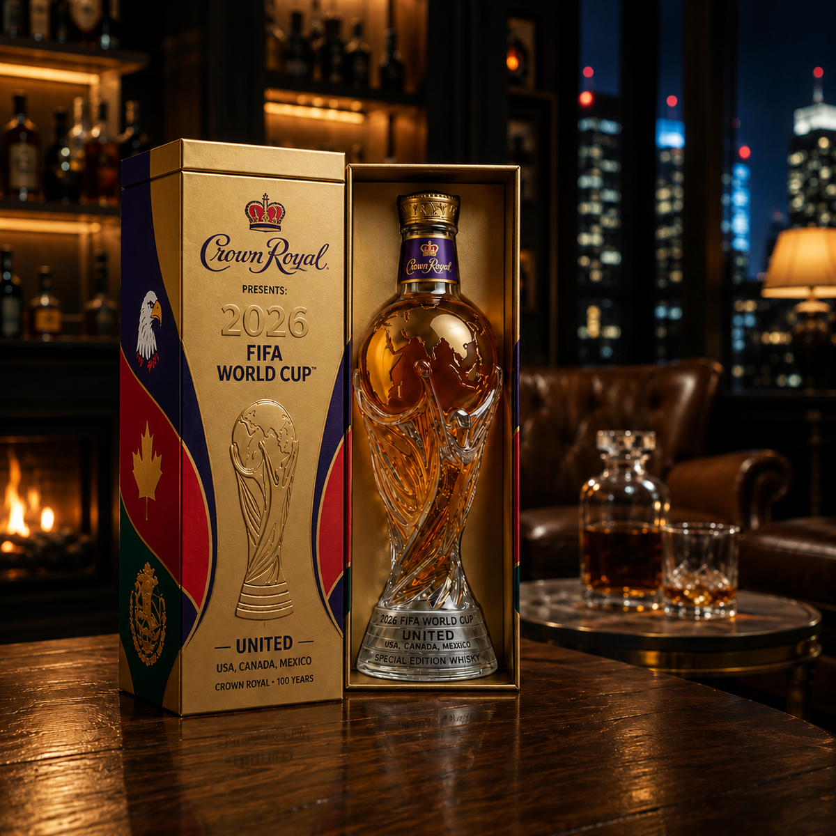 2026 World Cup Edition whisky decanter – detail view 2