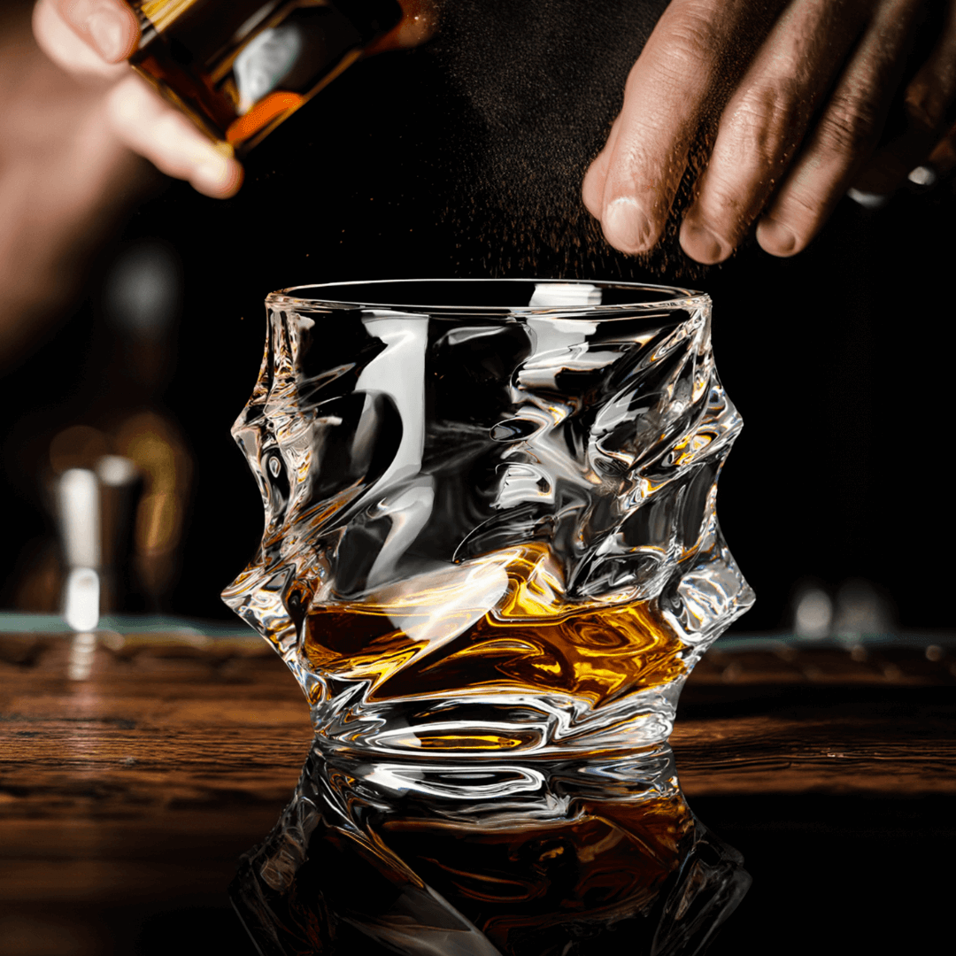 Arashi Japanese crystal whisky glass – detail view 5