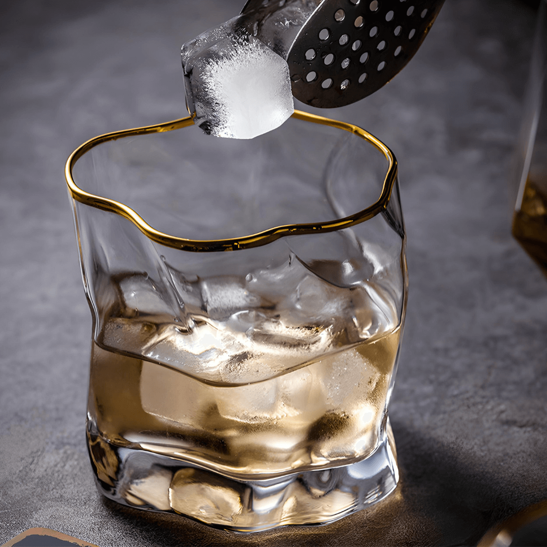 Hoshi Gold Japanese crystal whisky glass – detail view 12