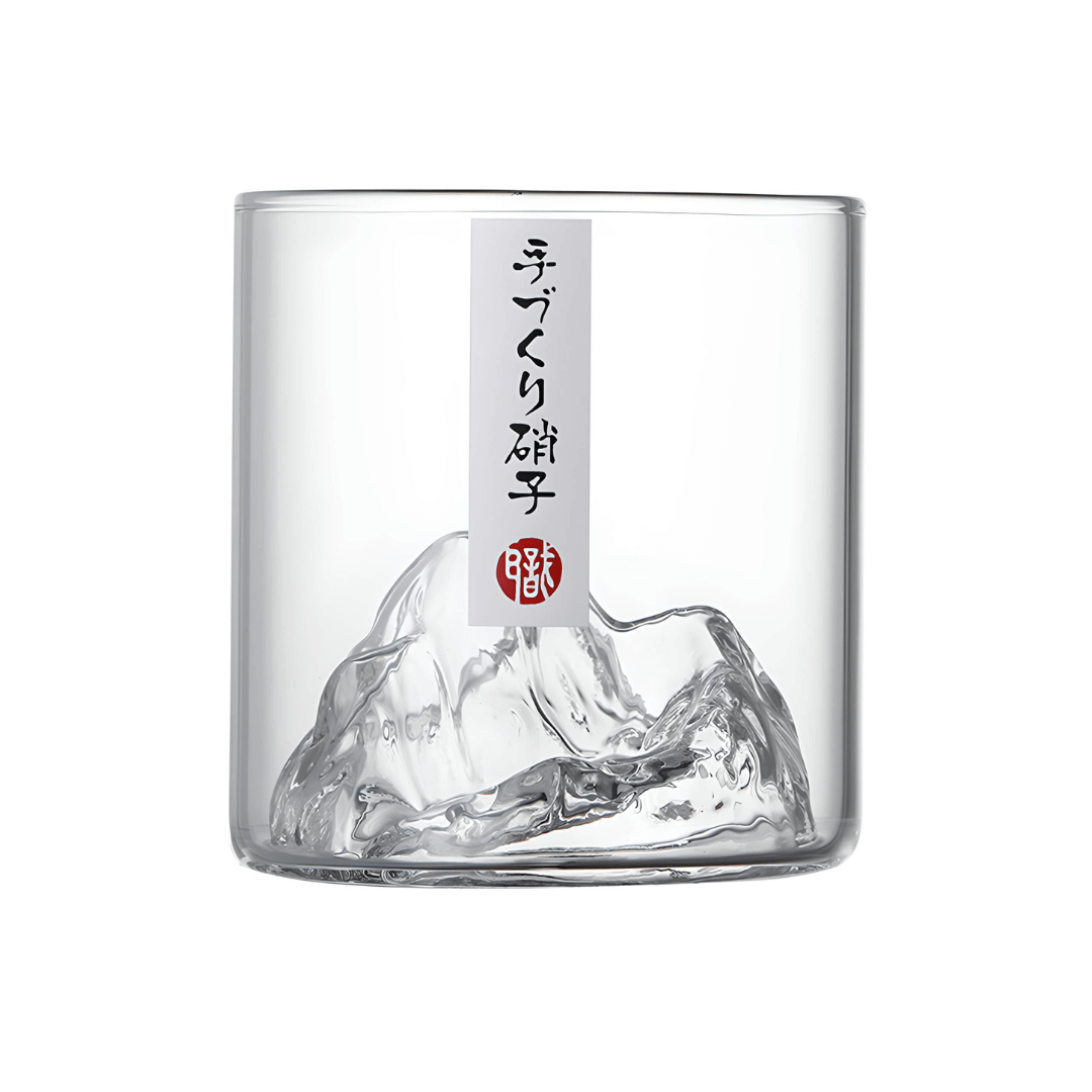 Mount Fuji Japanese crystal whisky glass – detail view 9