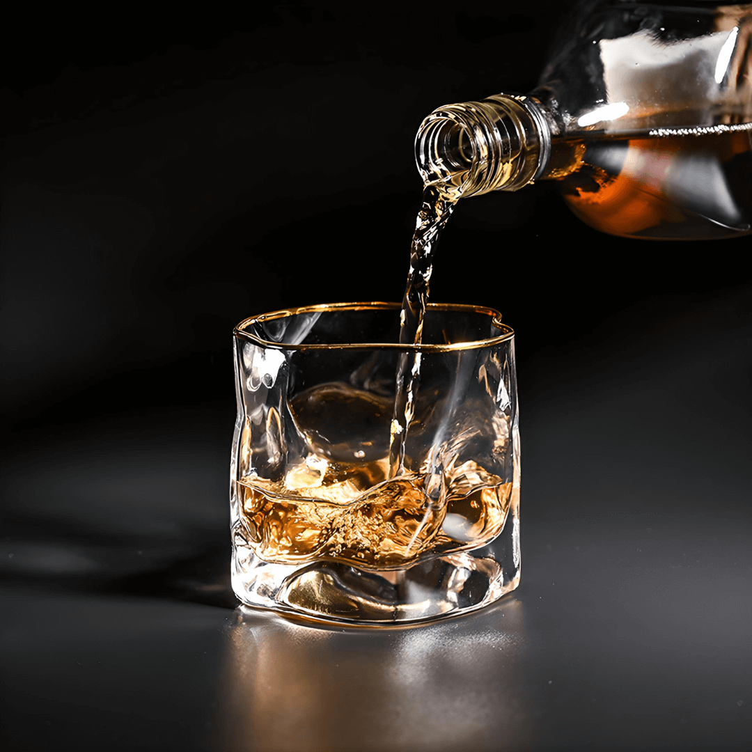 Hoshi Gold Japanese crystal whisky glass – detail view 6