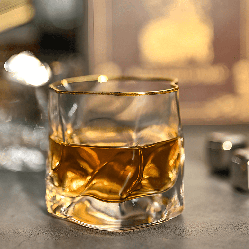 Hoshi Gold Japanese crystal whisky glass – detail view 8