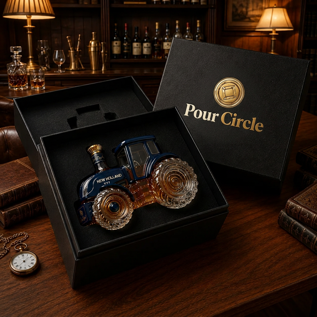 New Holland T7 whisky decanter – detail view 3