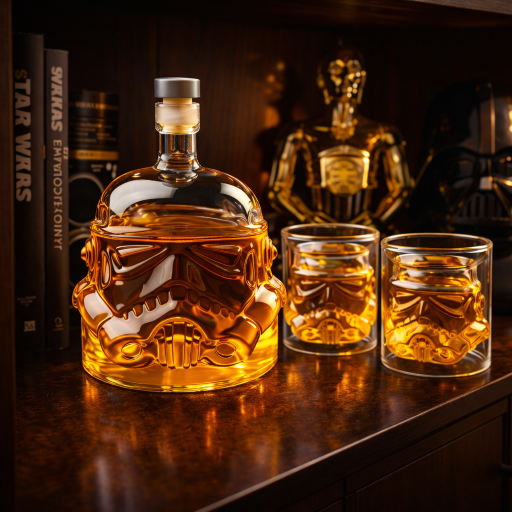 Dark Side Edition whisky decanter and glass set – detail view 4
