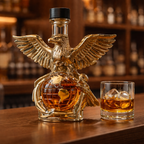 Eagle Edition whisky decanter sculpted as a bald eagle with spread wings