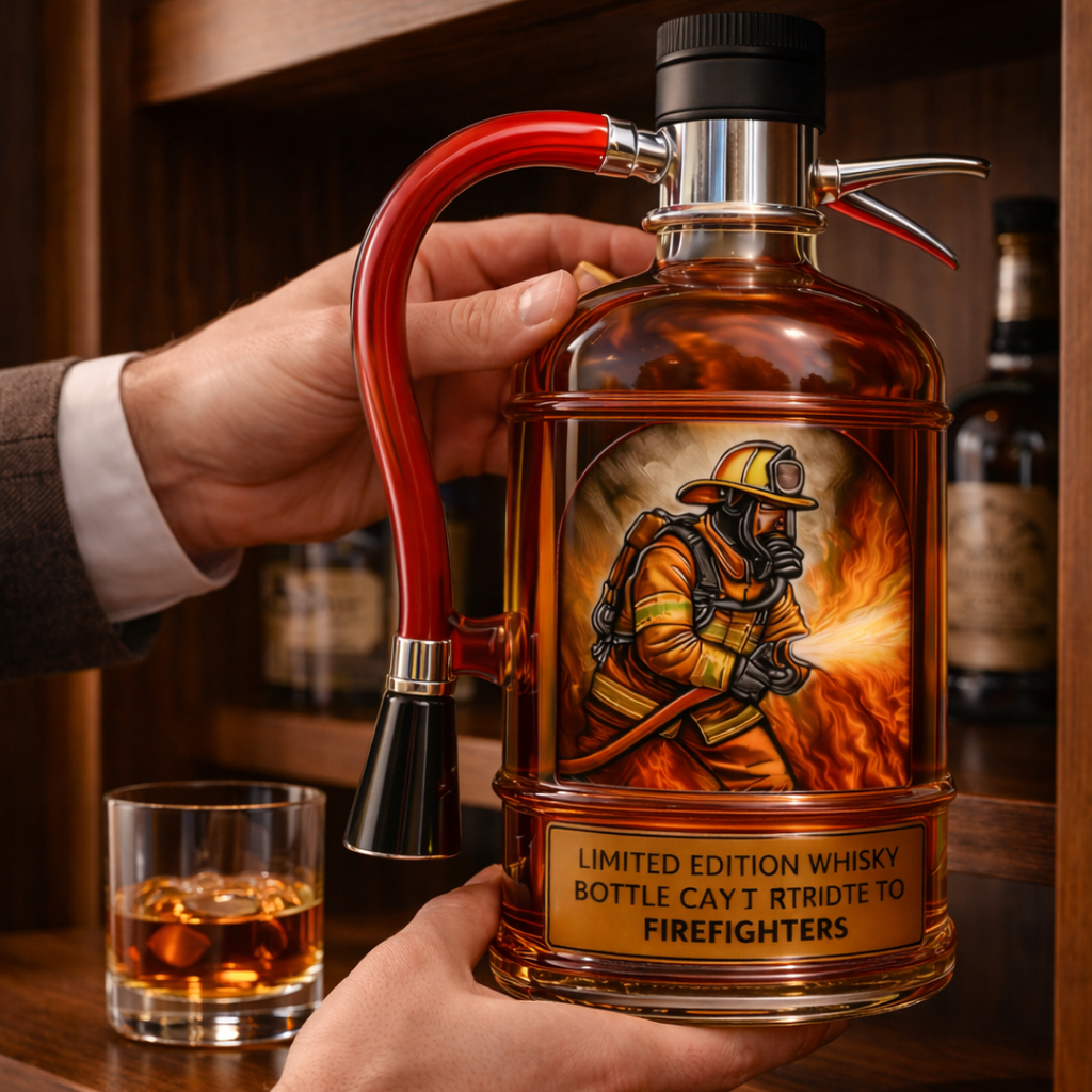 Fire Extinguisher Edition whisky decanter – detail view 8