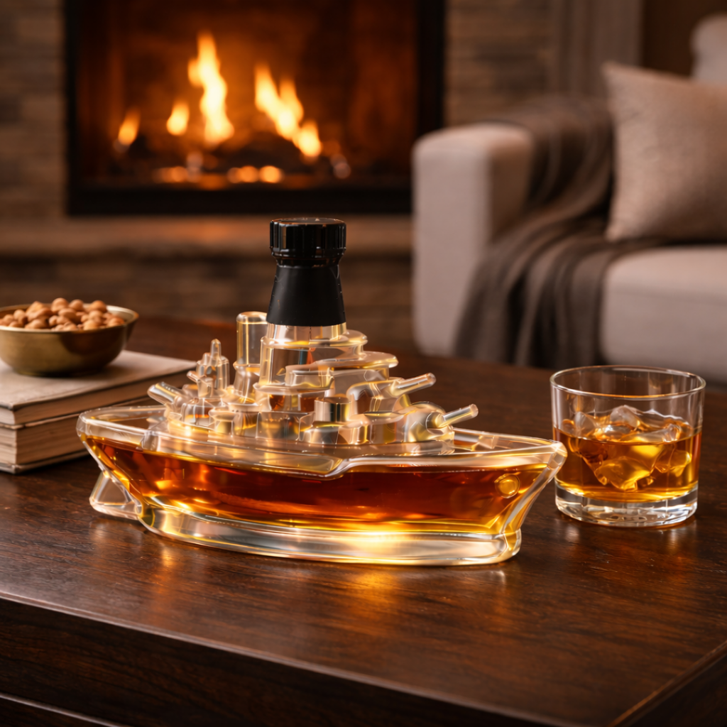 Marine Edition whisky decanter with United States Marine Corps-inspired detailing