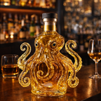 Octopus Edition whisky decanter with sculpted tentacles wrapped around the glass body