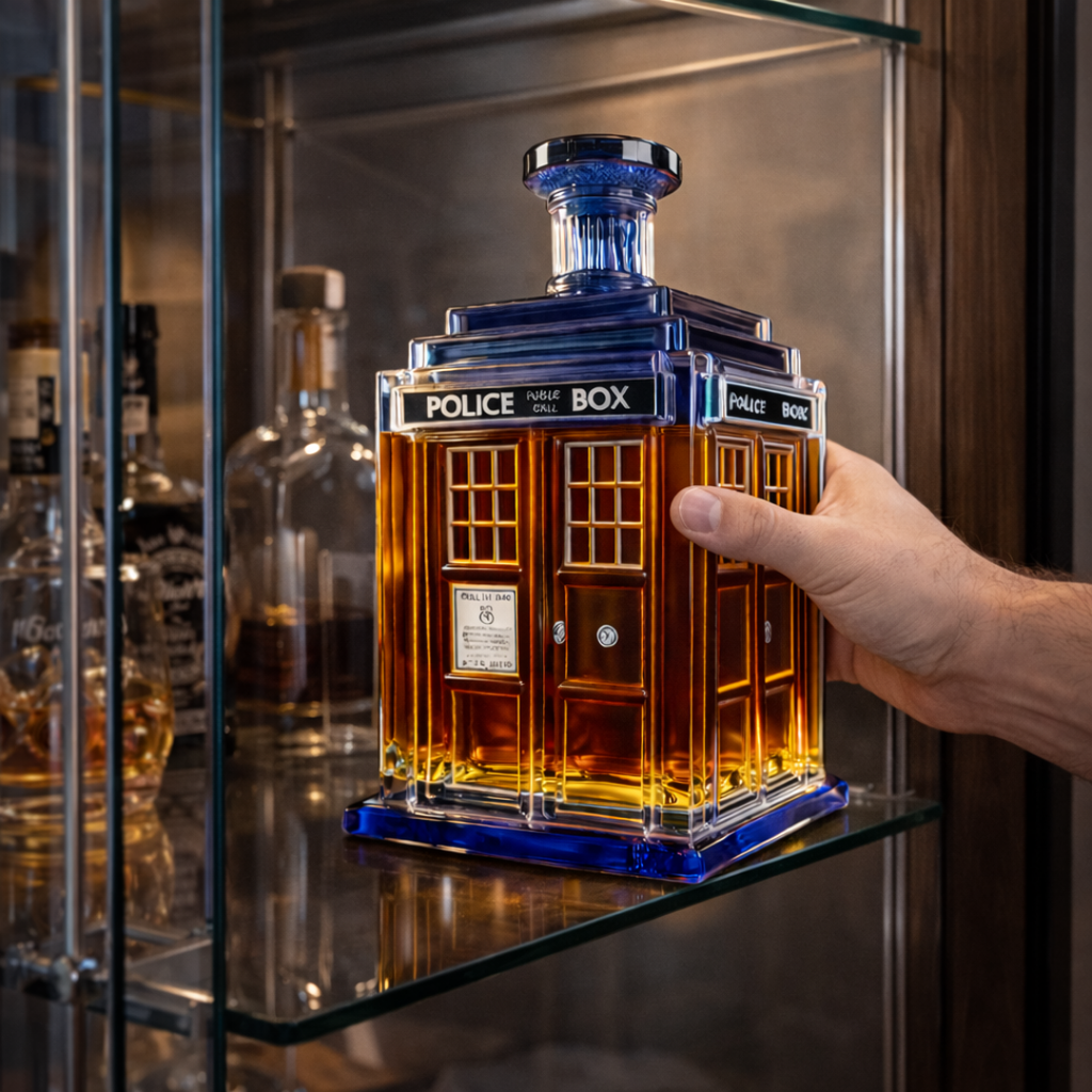 Police Box Edition whisky decanter – detail view 2