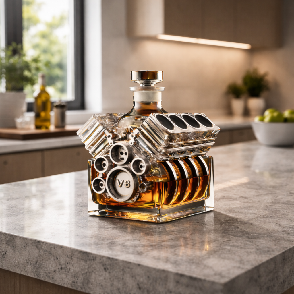V8 Engine Edition whisky decanter – detail view 2