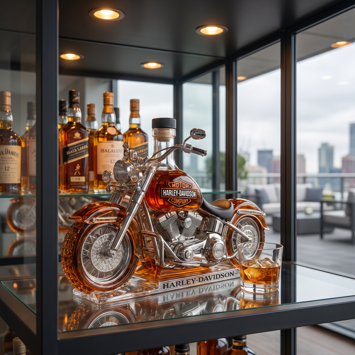 Harley-Davidson Edition whisky decanter – detail view 2