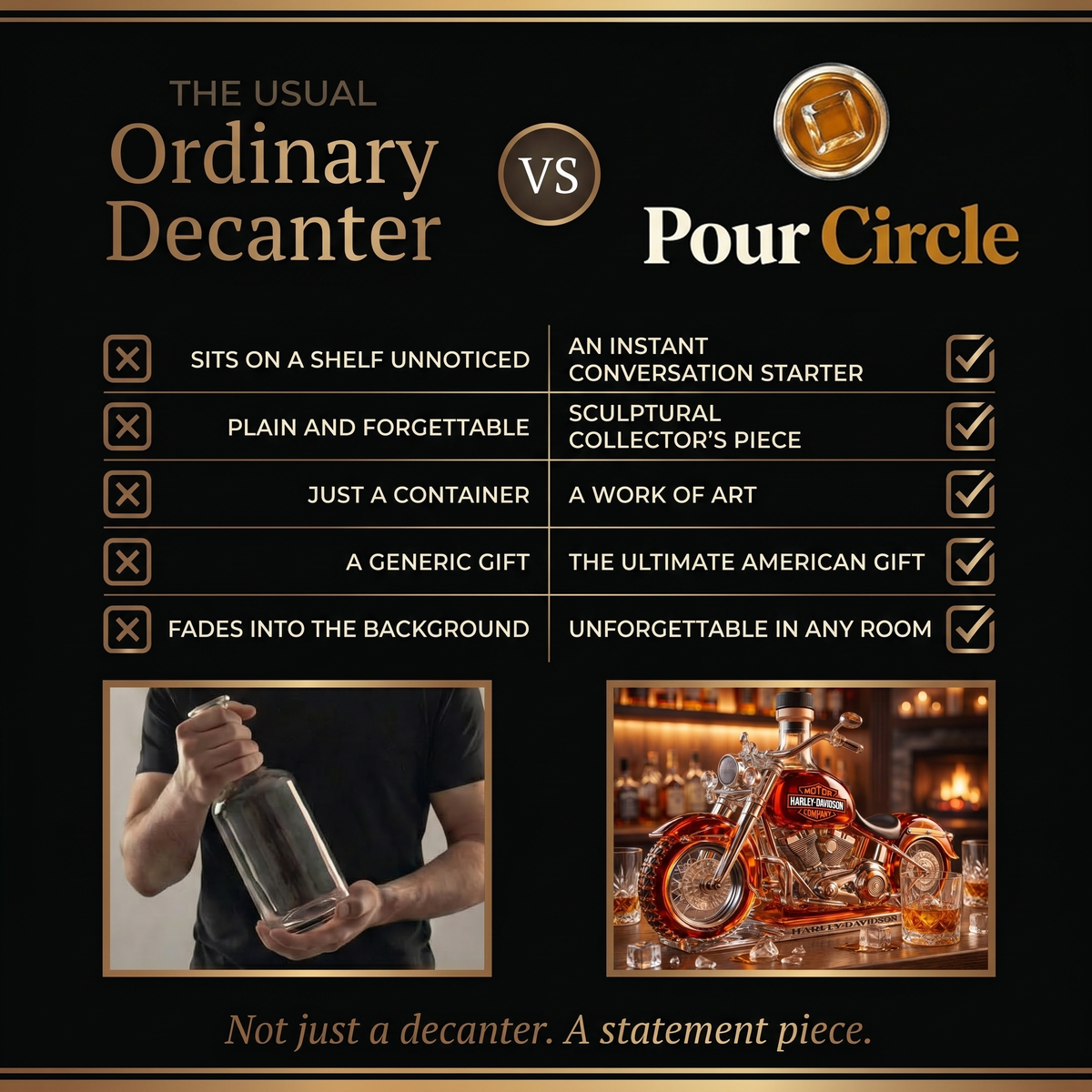 Harley-Davidson Edition whisky decanter – detail view 4