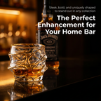 Arashi Gold Japanese crystal whisky glass – detail view 4