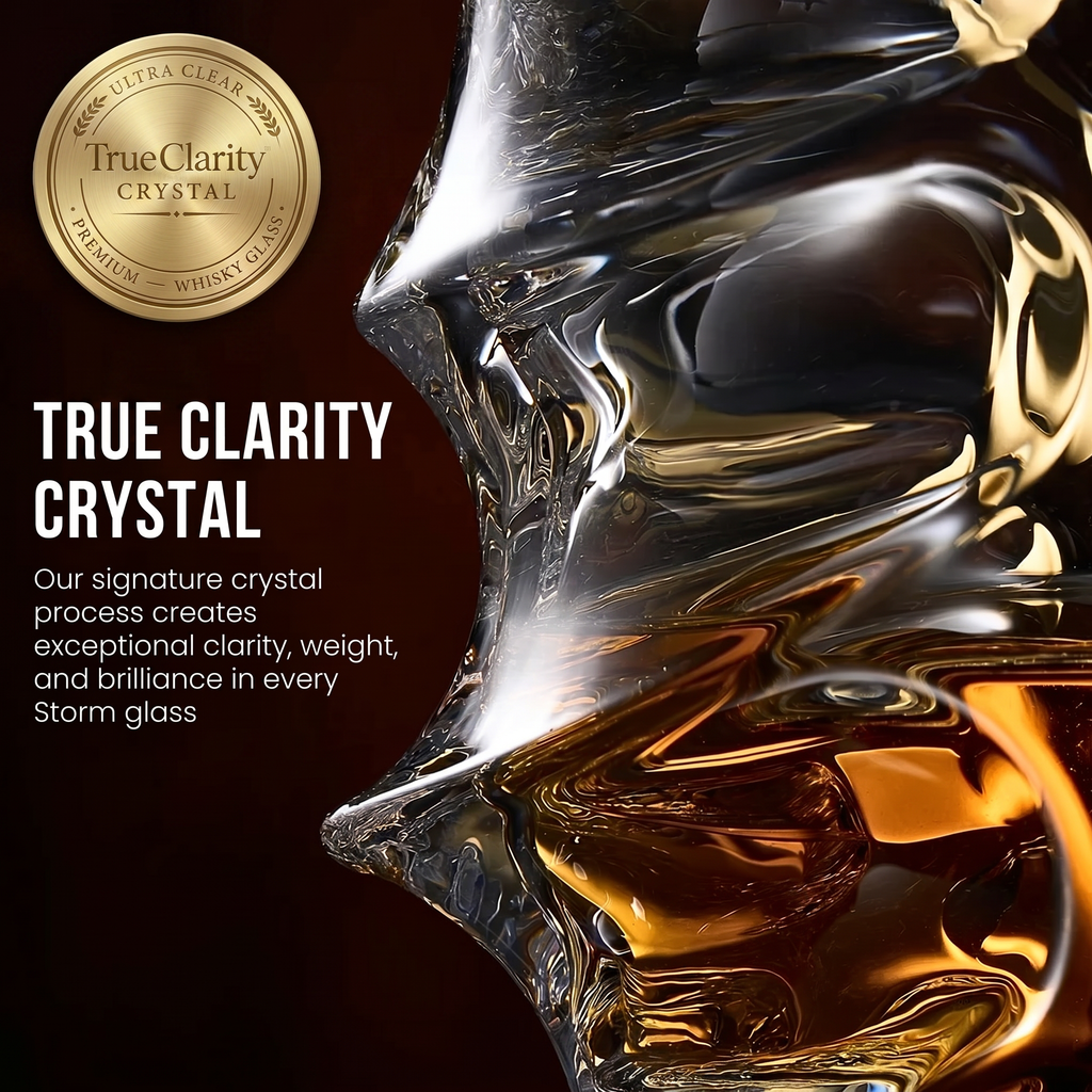 Arashi Japanese crystal whisky glass – detail view 3
