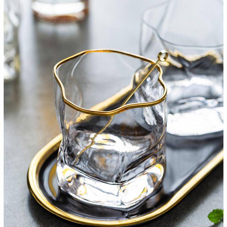 Hoshi Gold Japanese crystal whisky glass – detail view 7